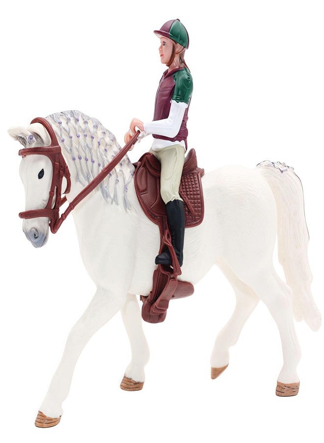 Higherbros 4 Piece Farm Horse Set, Horse Toy Figurine Farm Animal for Birthday Cake Topper, Garden Decoration, Party Favors, Kids School Project - Image 2